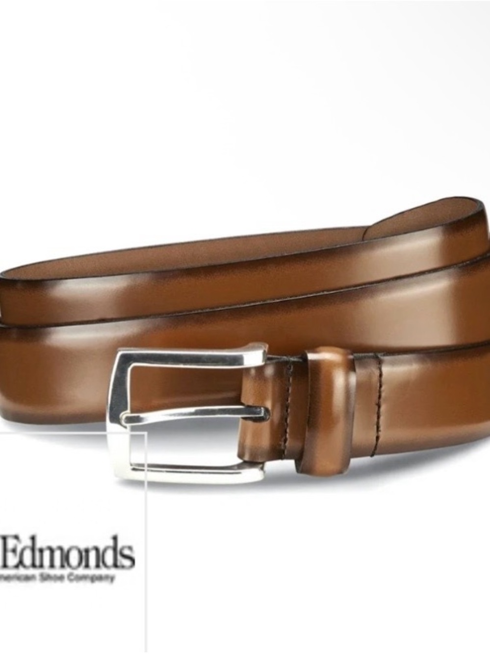Allen Edmonds Midland Avenue Dress Belt Walnut Brown Size 90/36 MSRP $150 19090